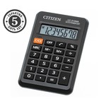 Калькулятор карманный Citizen "LC310NR", 8-разрядный, 69 х 115 х 23 мм, питание от батарейки, чёрный - фото 318134923