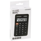 Калькулятор карманный Citizen "LC310NR", 8-разрядный, 69 х 115 х 23 мм, питание от батарейки, чёрный - Фото 3