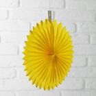 Изделие из бумаги декор «Круг», 25 см, цвет жёлтый - Фото 2
