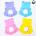 Прорезыватель силиконовый «Мишутка», цвет МИКС, КНОПА - Фото 2