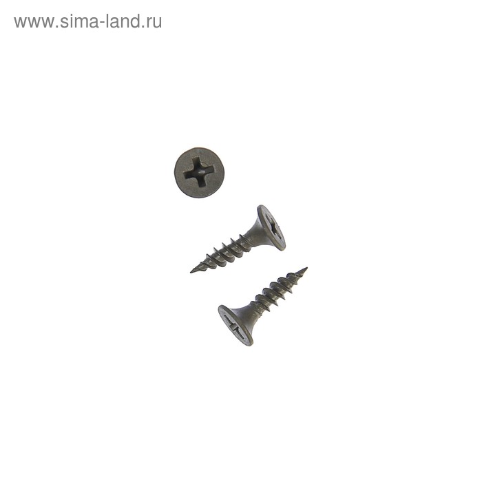 Саморез по металлу, 3.5х16 мм, оксид, частая резьба, 16000 шт. - Фото 1