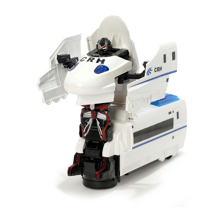 Робот «Поезд», трансформируется, световые и звуковые эффекты, работает от батареек 44444