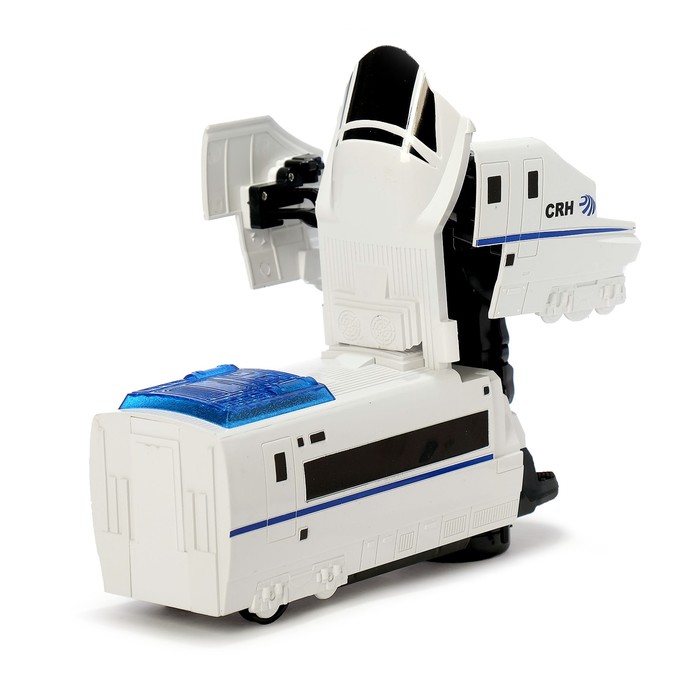 Робот «Поезд», трансформируется, световые и звуковые эффекты, работает от батареек 44444