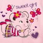 Пижама для девочки, цвет светло-розовый, фиолетовый, рост 98(56) см - Фото 3