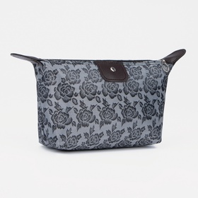 Косметичка на молнии, цвет тёмно-серый (комплект 2 шт)