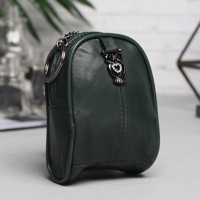 Кошелёк женский, отдел на молнии, цвет зелёный