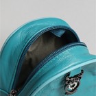 Кошелёк женский «Сова», отдел на молнии, кольцо, цвет бирюзовый - Фото 3