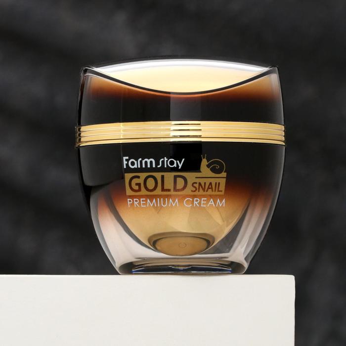 Премиальный крем для лица Farmstay, с золотом и муцином улитки, 50 мл 17703