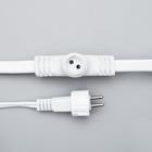 Гирлянда «Занавес» 2 × 6 м, IP65, УМС, белая нить, 1440 LED, свечение тёплое белое, 220 В - Фото 6