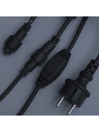 Гирлянда «Занавес» 2 х 6 м , IP65, УМС, тёмная каучуковая нить, 1000 LED, свечение белое, 220 В - Фото 11