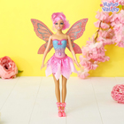 Кукла с порхающими крыльями «Волшебная фея», розовая - Фото 1