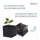 Пакет для рассады, 300 мл, 13×7 см, полиэтилен, толщина 50 мкм, с перфорацией, чёрный, Greengo - Фото 4