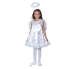 Карнавальный костюм «Звёздный ангел», нимб, платье, крылья, р. 28, рост 98-104 см - Фото 1