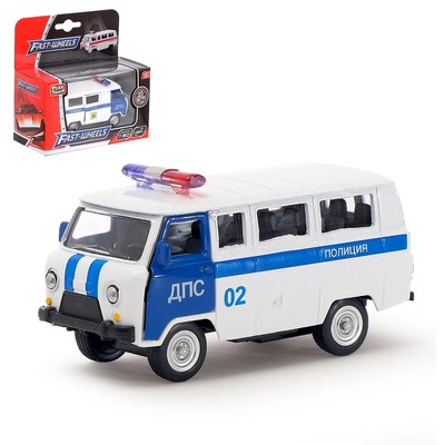 Машина металлическая «Микроавтобус ДПС», масштаб 1:50, инерция