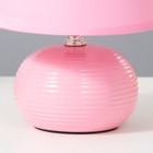 Лампа настольная Е14 25W "Саленто розовая" 18х18х25 см RISALUX - Фото 5