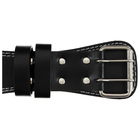 Пояс для тяжёлой атлетики ONLYTOP 130 см, искусственная кожа, цвет чёрный - Фото 7