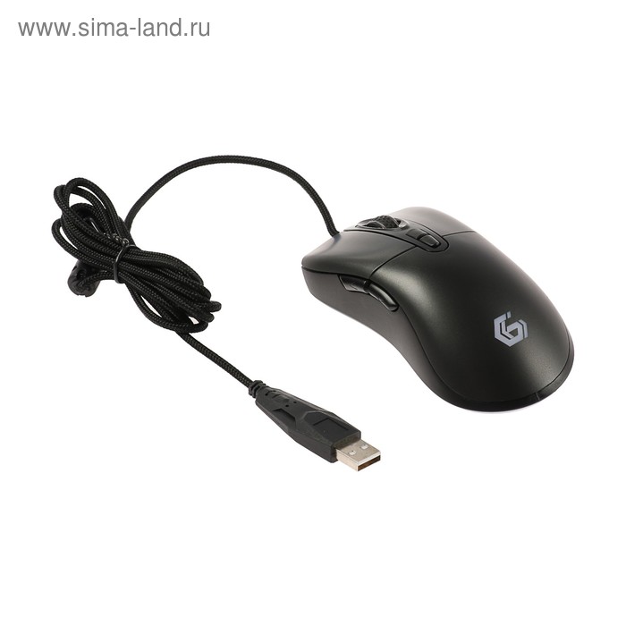 Мышь Gembird MG-550, игровая, проводная, 7 кнопок, подсветка, 3200 dpi, USB, чёрная - Фото 1