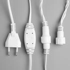 Гирлянда "Нить" 10 м , IP65, УМС, белая нить, 100 LED, свечение тёплое белое, мерцание белым, 220 В - фото 809598871