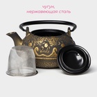 Чайник Доляна «Волна. Этно», 300 мл, с ситом, чугун, индукция - Фото 2