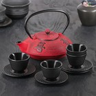 Набор для чайной церемонии на 4 персоны "Китайская мудрость", 9 предметов: чайник 800 мл, чашки 100 мл - Фото 1