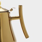Чайник из нержавеющей стали с ситом «Кеннет», 1,5 л, цвет золотой - фото 4628864