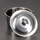 Котелок «Походный», 2.5 л, d=20 см, нержавеющая сталь, серебристый - Фото 4