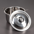 Котелок «Походный», 1.7 л, 18×10 см, нержавеющая сталь, серебристый - Фото 3