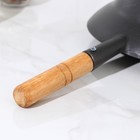 Сковорода чугунная «Эко», d=21,5 см, деревянная ручка, цвет чёрный - Фото 5