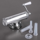 Шприц колбасный, 0.5 кг, 31×11×10 см, 3 насадки, металл, серебристый - Фото 2