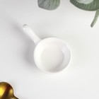 Соусник Доляна «Классика», 30 мл, 10×6 см, с ручкой, керамика, белый - Фото 2