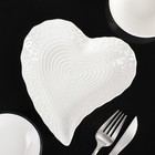 Блюдо керамическое сервировочное «Сердце», 17×16×2 см - Фото 1