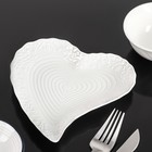 Блюдо керамическое сервировочное «Сердце», 17×16×2 см - Фото 2