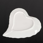 Блюдо керамическое сервировочное «Сердце», 17×16×2 см - Фото 3