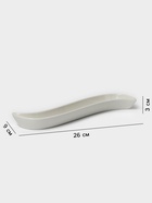 Блюдо для оливок «Серпан», 150 мл, 26×9×3 см, керамика, белое - Фото 2