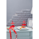 Блюдо с соусником «Сердце», 28×22×4 см, керамика, цвет белый - Фото 7