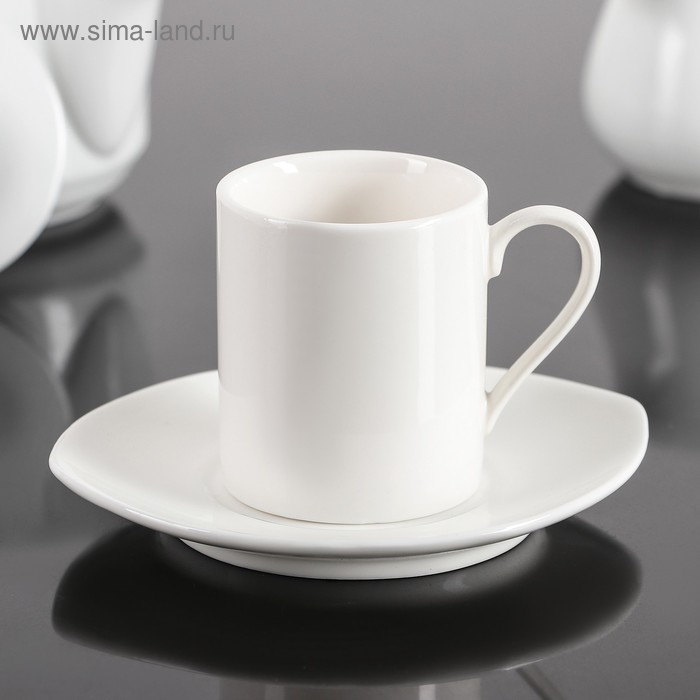 Чайная пара «Утро», чашка 100 мл, блюдце 13×11,5 см - Фото 1