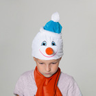 Набор  Снеговика в голубой шапке +красный шарф Ог 54-57 - Фото 2