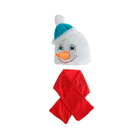 Набор  Снеговика в голубой шапке +красный шарф Ог 54-57 - Фото 5