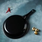 Сковорода «Жаклин», d=25 см, толщина 0,65 мм, пластиковая ручка, антипригарное покрытие, цвет чёрный - Фото 6