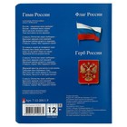 Тетрадь 12 листов в клетку «Тетрадь российского школьника», обложка мелованный картон, фольга, МИКС - Фото 3