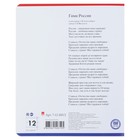 Тетрадь 12 листов линейка "Российского школьника", картонная обложка, фольга, 3 вида МИКС - Фото 3
