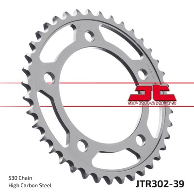 Звезда ведомая, JT sprockets R302-39, цепь 530, 39 зубьев