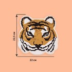 Термоаппликация двусторонняя «Тигр», с пайетками, 22 × 22,5 см, цвет золотой/розовый - Фото 2