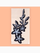 Термоаппликация «Цветы», 20×9 см, серая, синяя - Фото 7