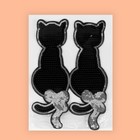Термоаппликация «Коты», с пайетками, 14,5 × 21,5 см, цвет чёрный - Фото 4