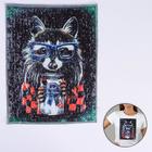 Аппликация из пайеток «Енот», 30,5 × 22,5 см - Фото 1