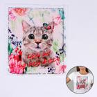 Аппликация из пайеток «Кошка», 21,2 × 18,5 см - Фото 1