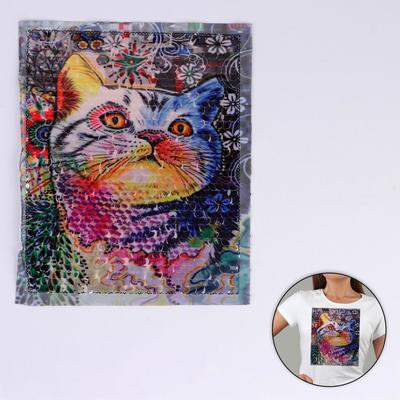 Аппликация из пайеток «Кошка», 21,2 × 18,5 см
