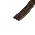 Уплотнитель резиновый ТУНДРА, профиль Е, размер 4х9 мм, коричневый, в упаковке 6 м - Фото 2