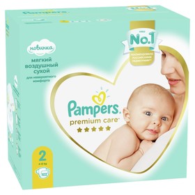 

Подгузники Pampers Premium Care Размер 2, 102 шт.